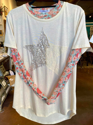 Origami Lace Star Tee