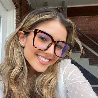 Diff Eyewear: Bella- Tortoise and Blue light Technology Glasses