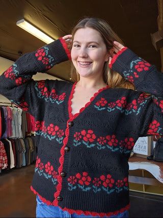 The Carol Knit Sweater Cardigan