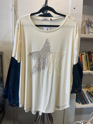 Origami Lace Star Tee