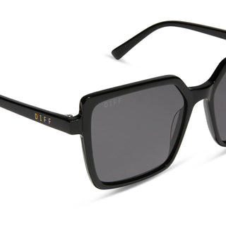 Diff Eyewear: Esme Black and Grey Polarized Sunglasses