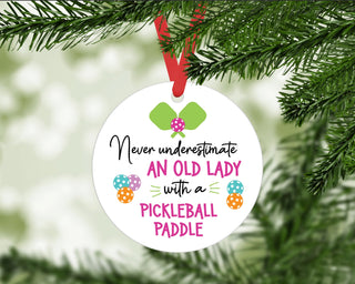 Pickleball Metal Ornament
