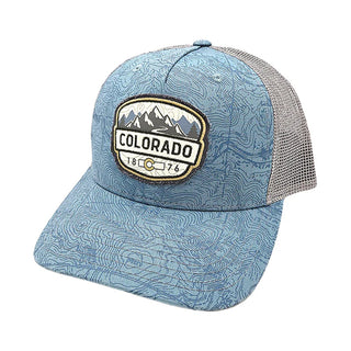 ColoradoCool Topo Range Hat Blue