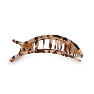 Blonde Tortoise Medium Flat Round Hair Clip