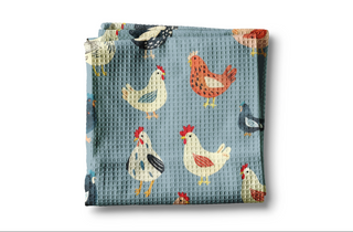 Chicken Farmhouse Rustic Towel ￼