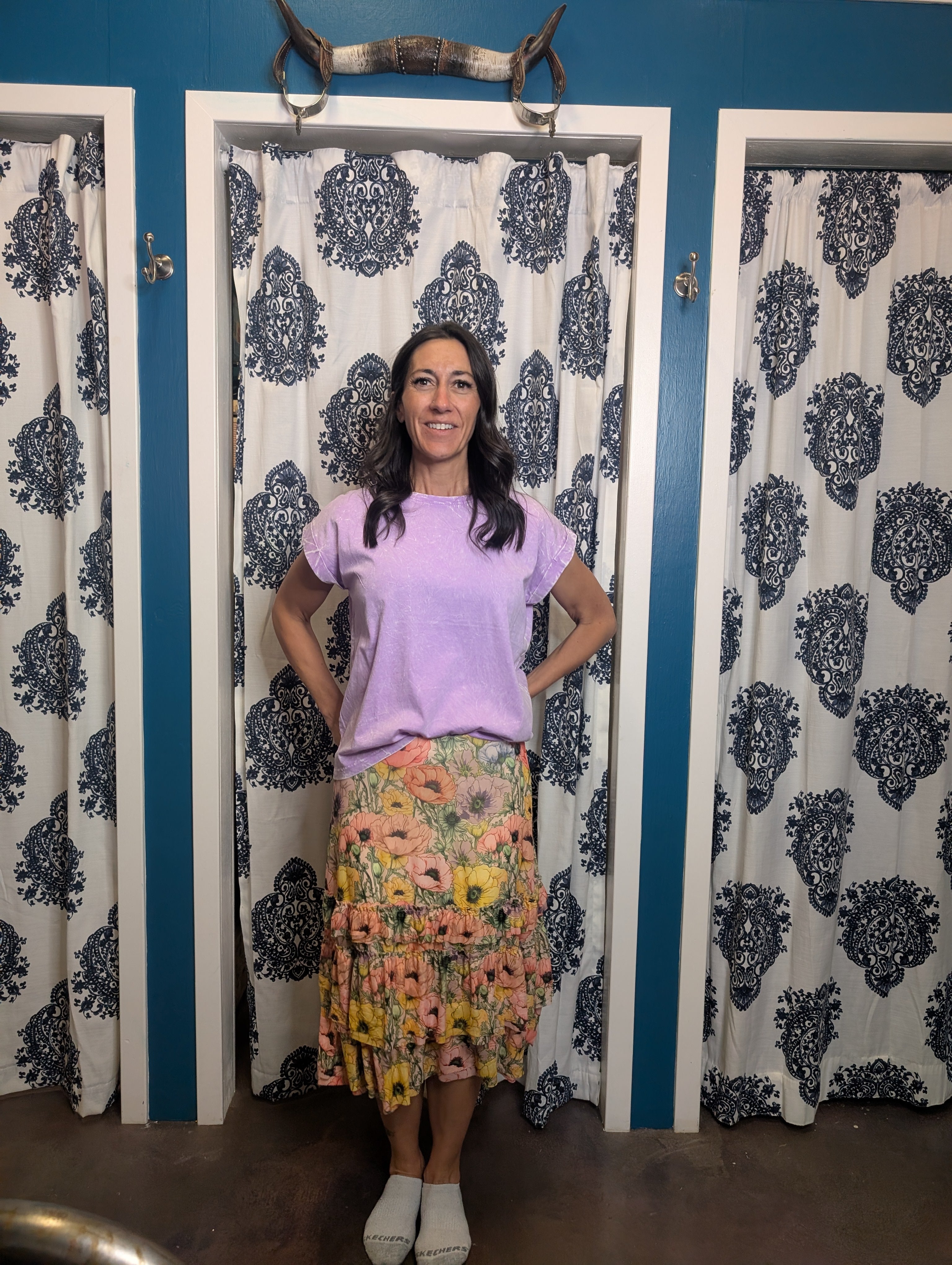 Purple Short Sleeve Zenana Top