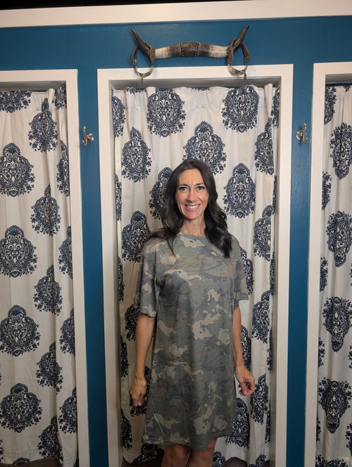 Camo Mini Dress