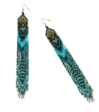 Skybird Trails Beaded Earrings