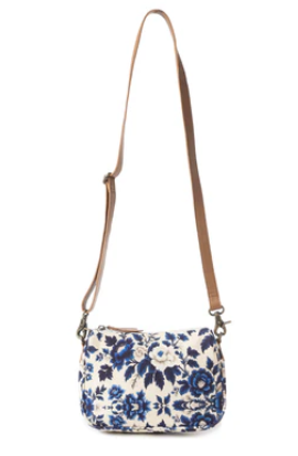 Cottage Rose Blue Bag