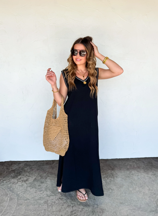 Relaxed Summer Split Hem Dress