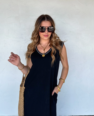 Relaxed Summer Split Hem Dress