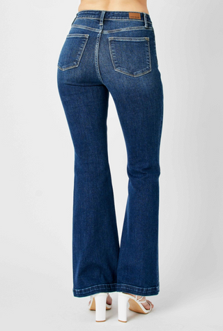 Kelly High Rise Angled Side Seam Flare Jeans