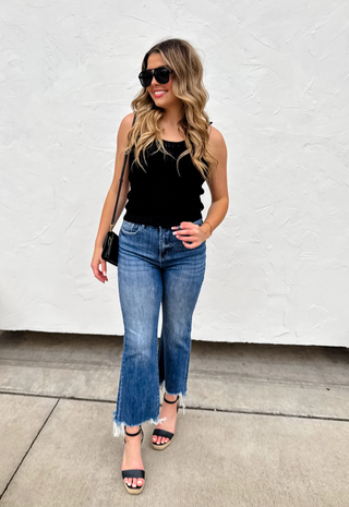 Urban Non Distressed Crop Jeans